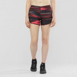 Salomon Agile Kort W Shorts Dame Lilla | 04193-TIAH