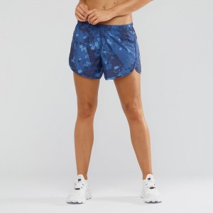 Salomon Agile Kort W Shorts Dame Mørkeblå | 56823-SDQW