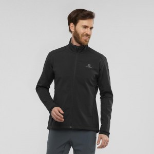 Salomon Agile Softshell Løbejakke Herre Sort | 82691-FPIQ