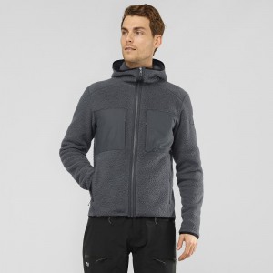 Salomon Essential Warm Teddy Skijakker Herre Gray | 79402-IZAP