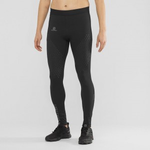 Salomon Exo Motion Tights Herre Sort | 36041-IEFV