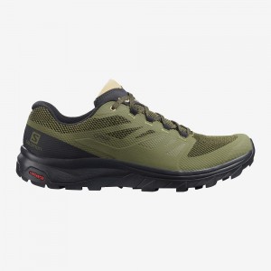 Salomon Outline Brede Gore-Tex Trekking Herre Grøn | 96145-CXGK