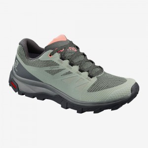 Salomon Outline Gore-Tex Trekking Dame Gray | 10536-KSOJ