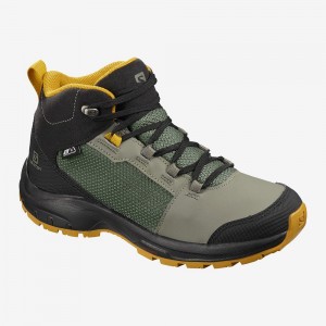 Salomon Outward Climasalomon Vandtætte Trekking Børn Grøn | 53690-SCWV