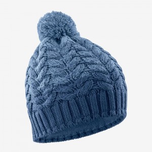 Salomon Poly Beanie Hat Herre Blå | 35814-TFXZ