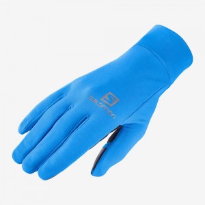 Salomon Pulse Glove U Handsker Herre Blå | 98576-WAOQ