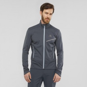 Salomon Rs Softshell Jkt M Jakke Herre Gray | 81457-HGSY