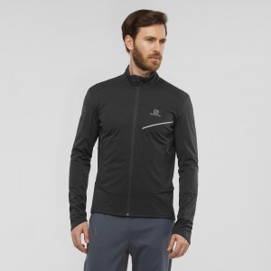 Salomon Rs Softshell Jkt M Jakke Herre Sort | 49780-JBZL