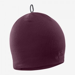 Salomon Rs Warm Beanie Hat Herre Lilla | 52179-USMV