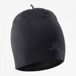 Salomon Rs Warm Beanie Hat Herre Sort | 30659-NFVI