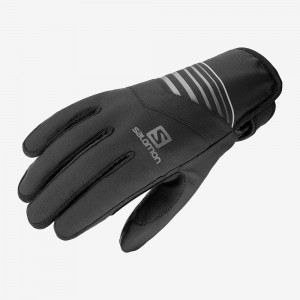 Salomon Rs Warm Glove U Handsker Herre Sort | 72938-MDNX