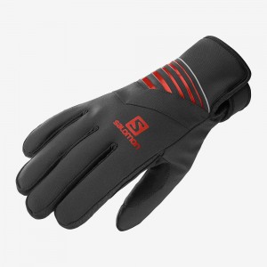 Salomon Rs Warm Glove U Handsker Herre Sort | 72496-WHOQ