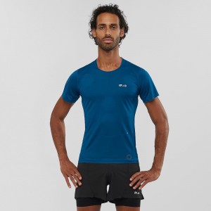 Salomon S Lab Nso Tee M Toppe Herre Blå | 12953-IZGP