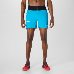 Salomon S Lab Outer 6 Shorts Herre Blå | 71240-FDNY