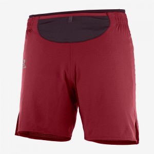 Salomon Sense Kort M Shorts Herre Rød | 71342-IOFC