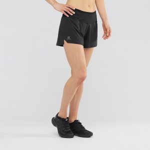 Salomon Sense Shorts Dame Sort | 84215-ALZS