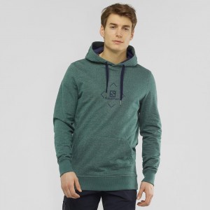 Salomon Shift Hoodie M Hættetrøje Herre Grøn | 38769-RKEM