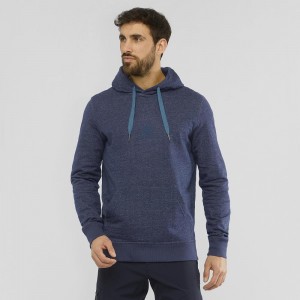 Salomon Shift Hoodie M Hættetrøje Herre Mørkeblå | 48619-BSQY