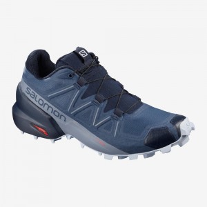 Salomon Speedcross 5 Trail Løbesko Dame Blå | 47685-DLTB