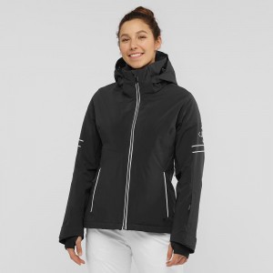 Salomon The Brilliant Jacket W Skijakker Dame Sort | 03179-XCDR