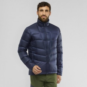 Salomon Transition Down Jacket M Jakke Herre Mørkeblå | 90785-QMIY