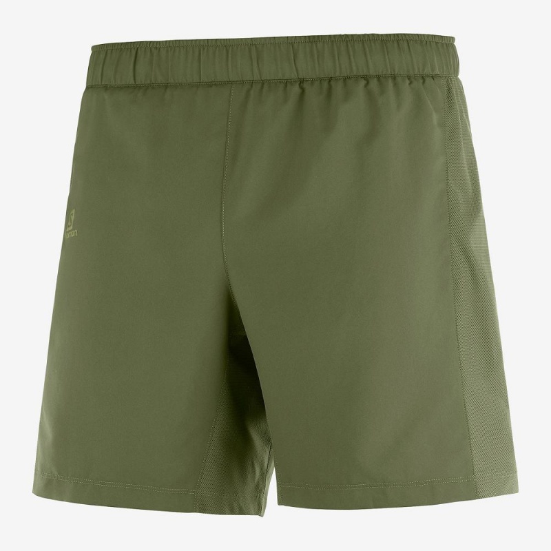 Salomon Agile 2In1 Shorts Herre Grøn | 26197-ZGHN