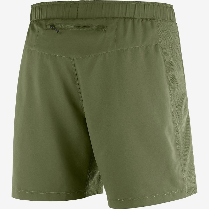 Salomon Agile 2In1 Shorts Herre Grøn | 26197-ZGHN