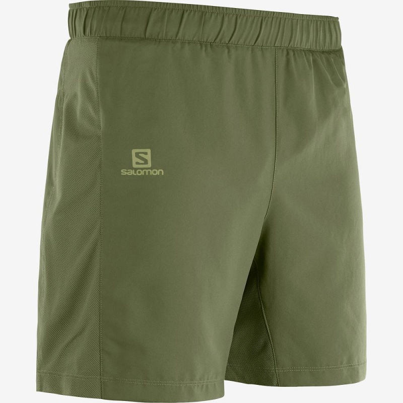 Salomon Agile 2In1 Shorts Herre Grøn | 26197-ZGHN