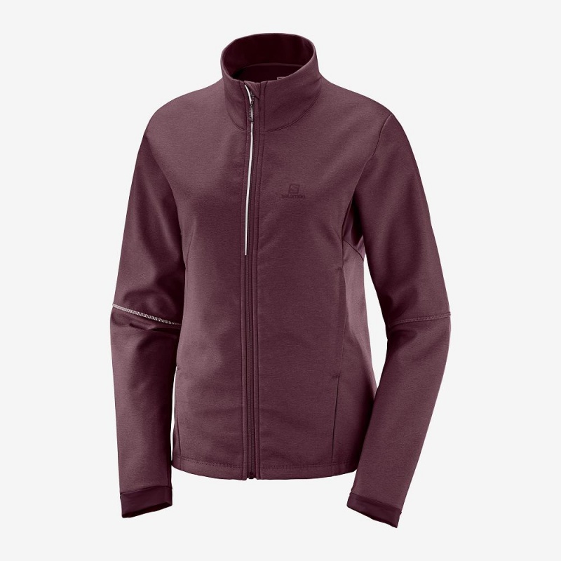 Salomon Agile Softshell Jakke Dame Lilla | 65082-SGAN