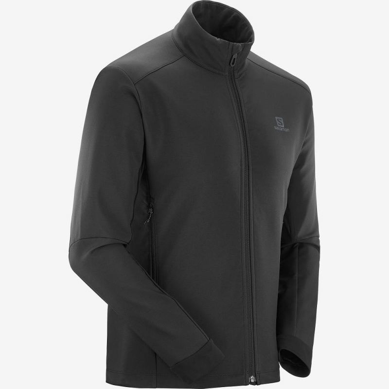 Salomon Agile Softshell Løbejakke Herre Sort | 82691-FPIQ