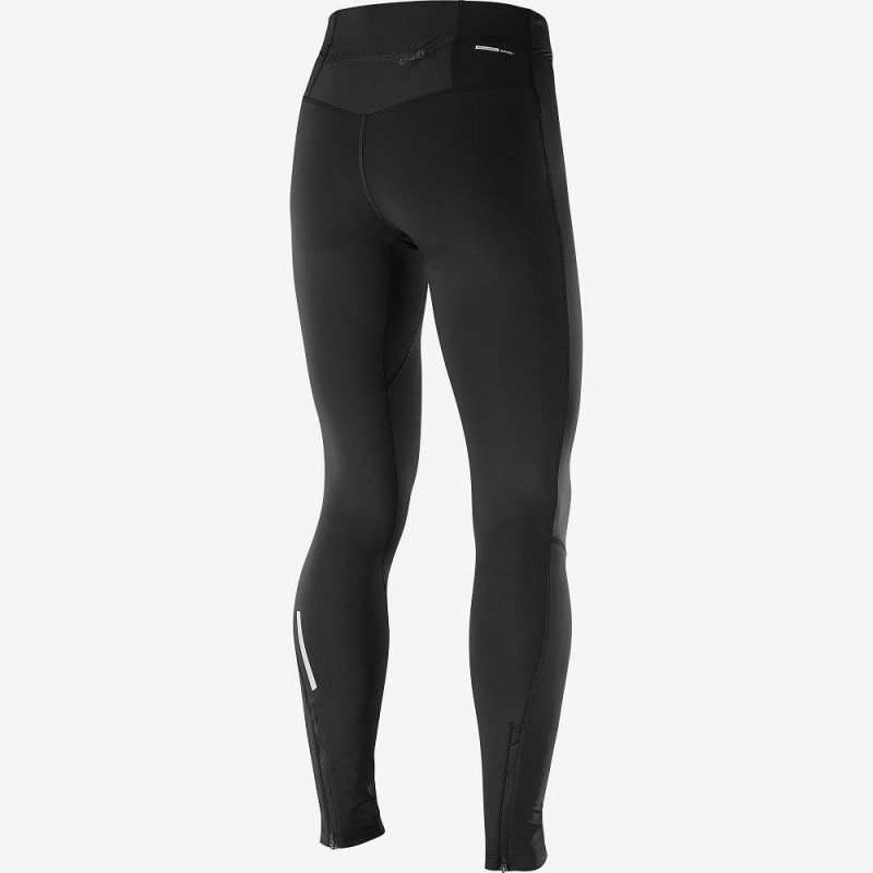 Salomon Agile Warm Tight M Tights Herre Sort | 58023-PKIU