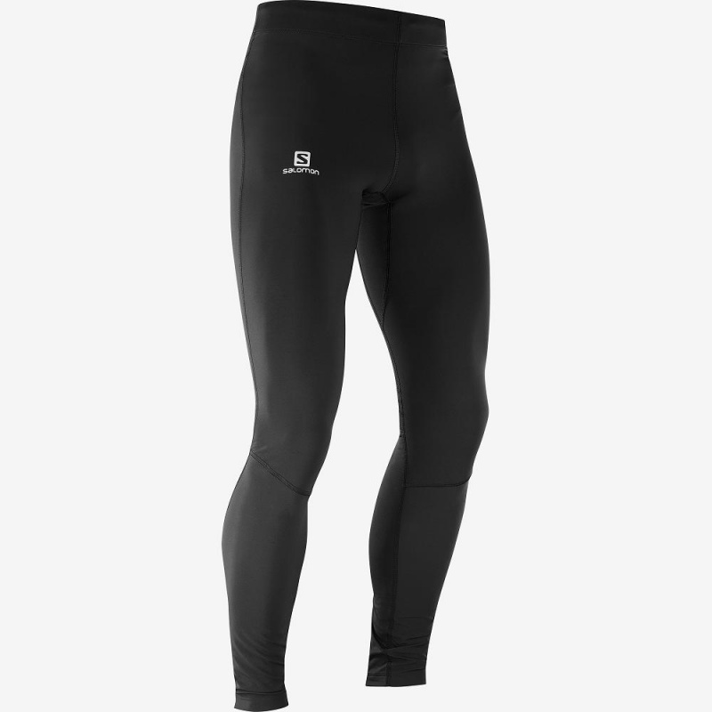 Salomon Agile Warm Tight M Tights Herre Sort | 58023-PKIU