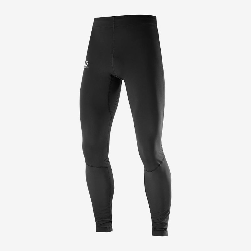 Salomon Agile Warm Tight M Tights Herre Sort | 58023-PKIU