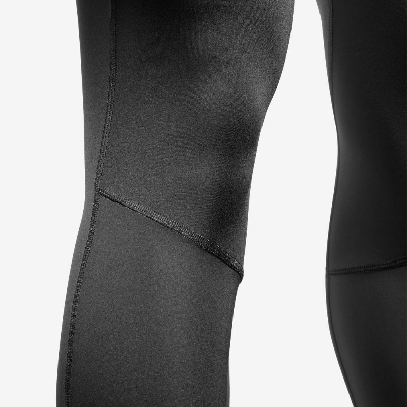 Salomon Agile Warm Tight M Tights Herre Sort | 58023-PKIU