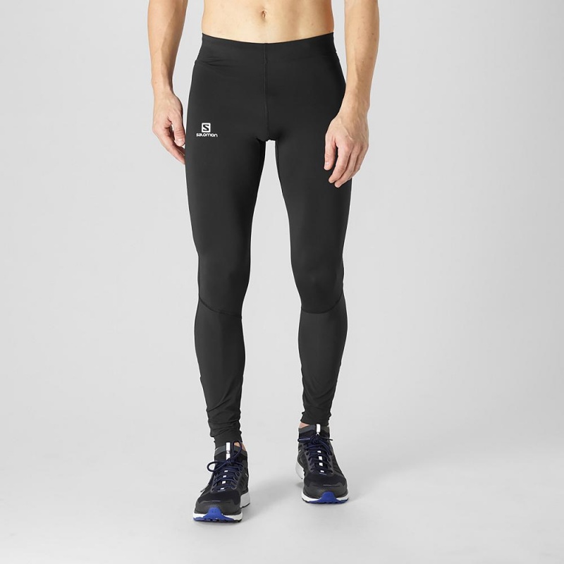 Salomon Agile Warm Tight M Tights Herre Sort | 58023-PKIU