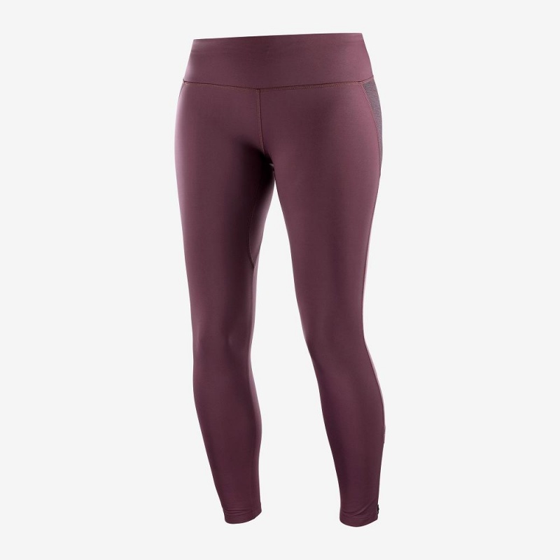 Salomon Agile Warm Tight W Tights Dame Lilla | 74513-RDHG