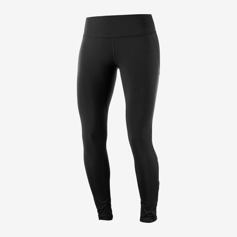 Salomon Agile Warm Tight W Tights Dame Sort | 49107-CKSO