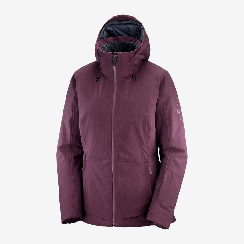 Salomon Arctic Jacket W Skijakker Dame Lilla | 34790-ZUQC