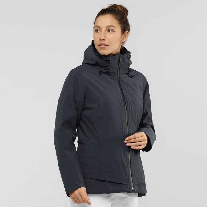 Salomon Arctic Jacket W Skijakker Dame Sort | 86497-TLKG