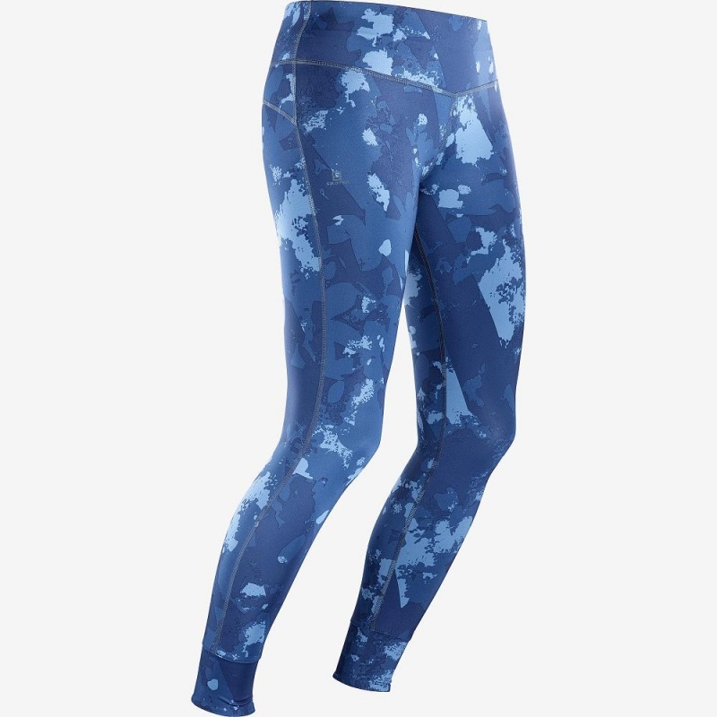 Salomon Comet Tech Leg W Tights Dame Mørkeblå | 90357-FCUP