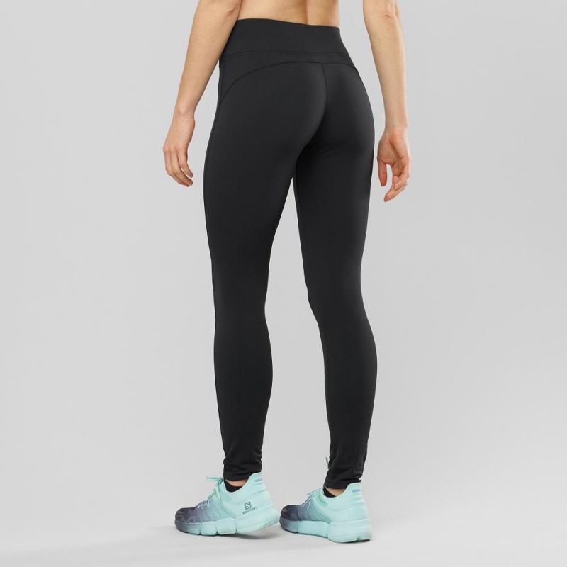 Salomon Comet Warm Tight W Tights Dame Sort | 02318-NLKQ