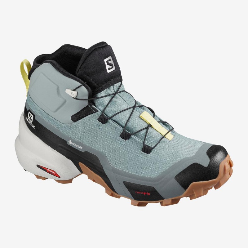 Salomon Cross Hike Mid Gore-Tex Vandrestøvler Dame Grøn | 60289-WRMG