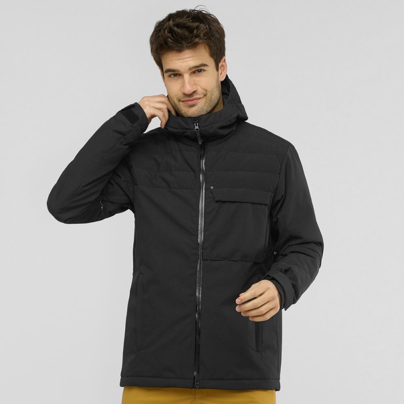 Salomon Deepsteep Jacket M Skijakker Herre Sort | 95342-ZHOE