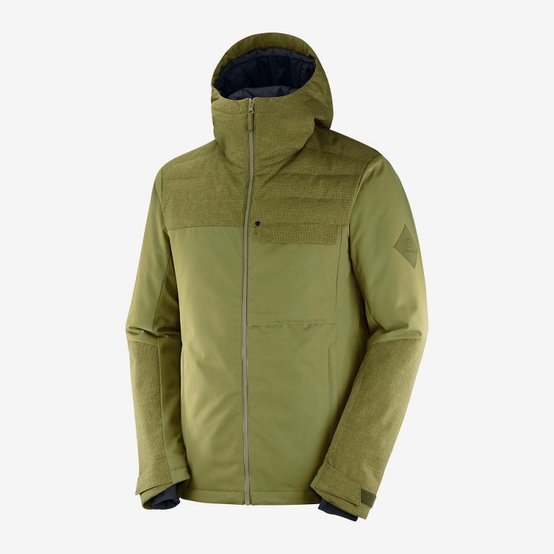 Salomon Deepsteep Jacket M Skijakker Herre Grøn | 93048-DJUY