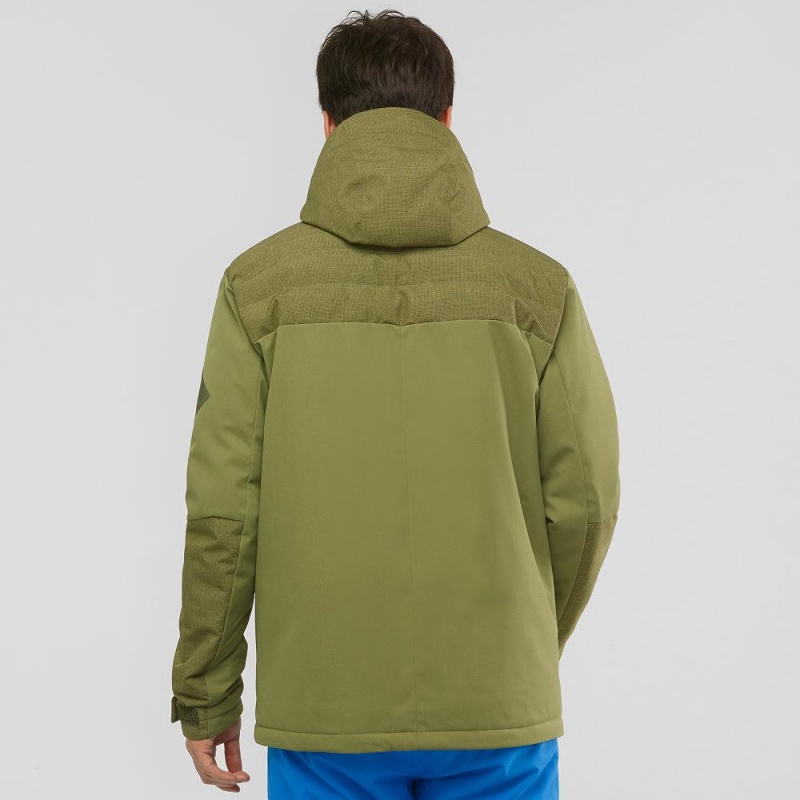 Salomon Deepsteep Jacket M Skijakker Herre Grøn | 93048-DJUY