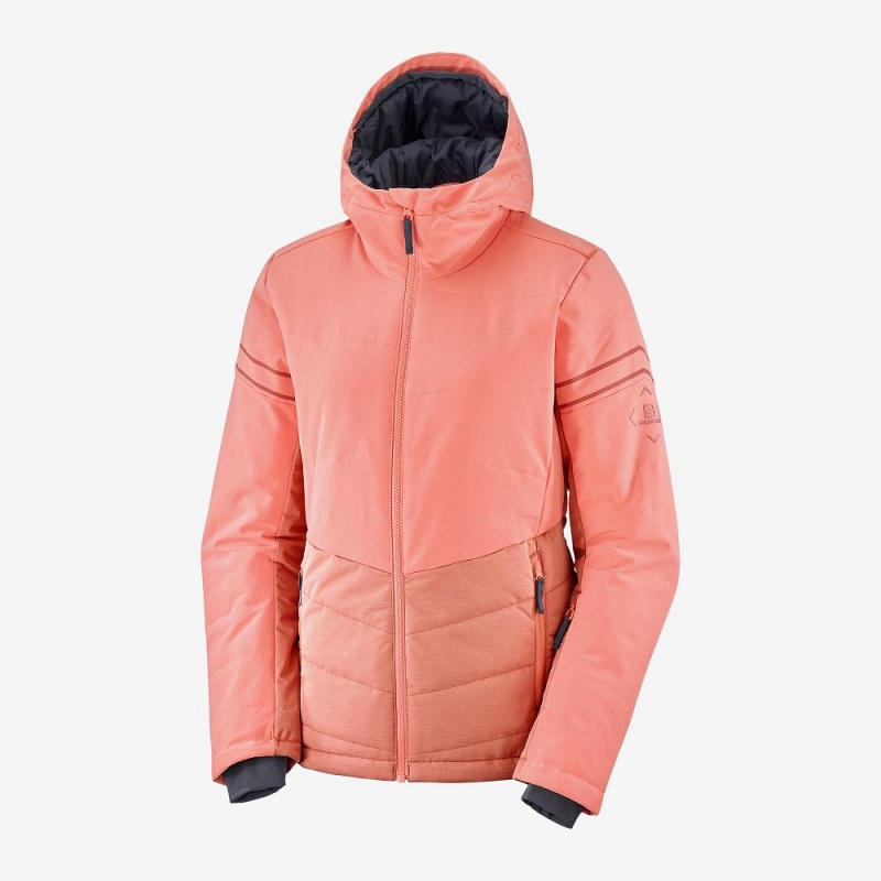 Salomon Edge Skijakker Dame Orange | 39765-YWFN