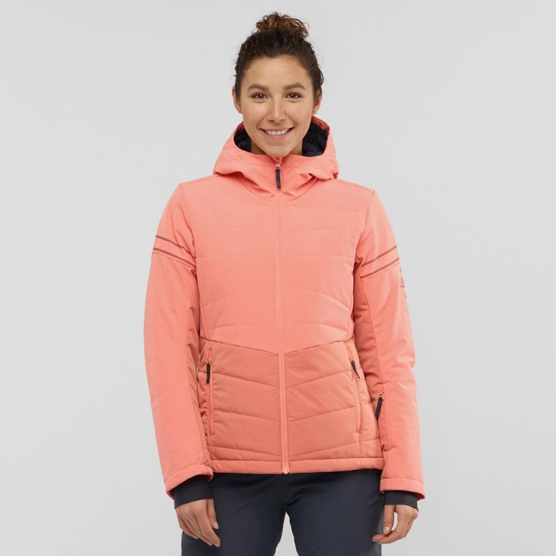 Salomon Edge Skijakker Dame Orange | 39765-YWFN