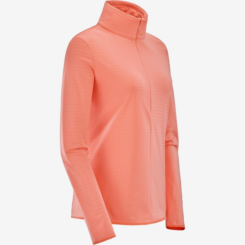 Salomon Essential Lightwarm Pullover Dame Orange | 39160-KTLM