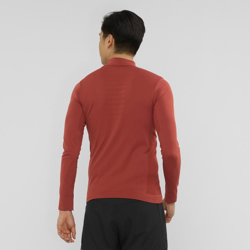 Salomon Essential Seamless Løbejakke Herre Rød | 65317-WQGR