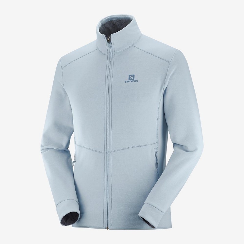 Salomon Essential Warm Skijakker Herre Blå | 41569-FAXW